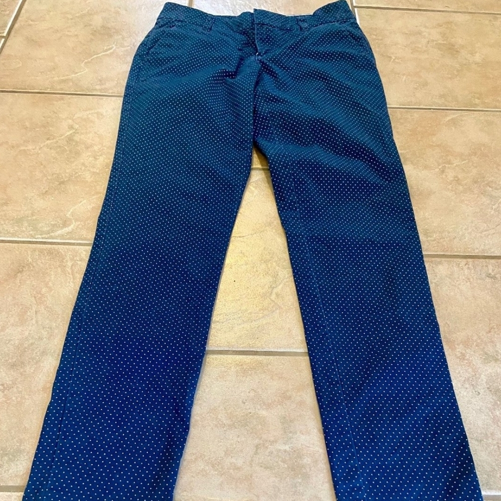 Tommy Hilfiger Navy Blue Polka Dot Pants